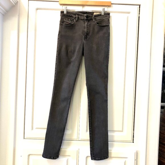 Diesel Industry Denim - Diesel Industry Skinzee-High-Xp Skinny Jeans, W26 L32, Washed Out Colored Denim